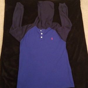 Polo pull over hoodie